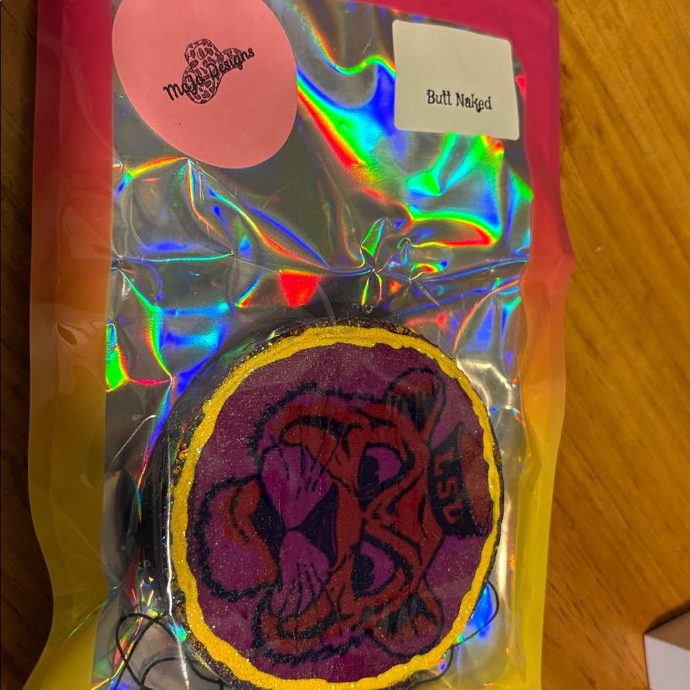 LSU Tiger car freshie in the scent butt naked